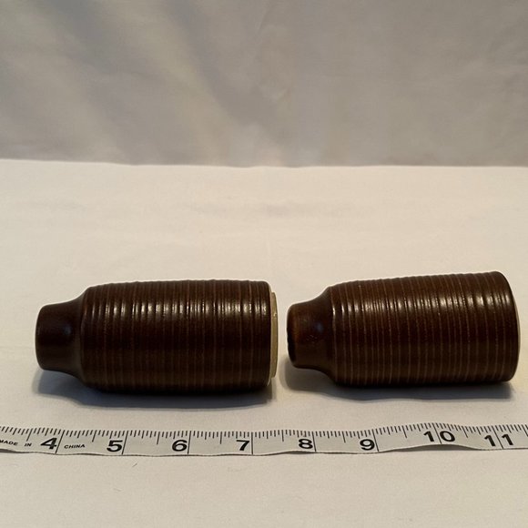 DENBY-LANGLEY Mayflower Pattern Salt & Pepper Set - Picture 3 of 5